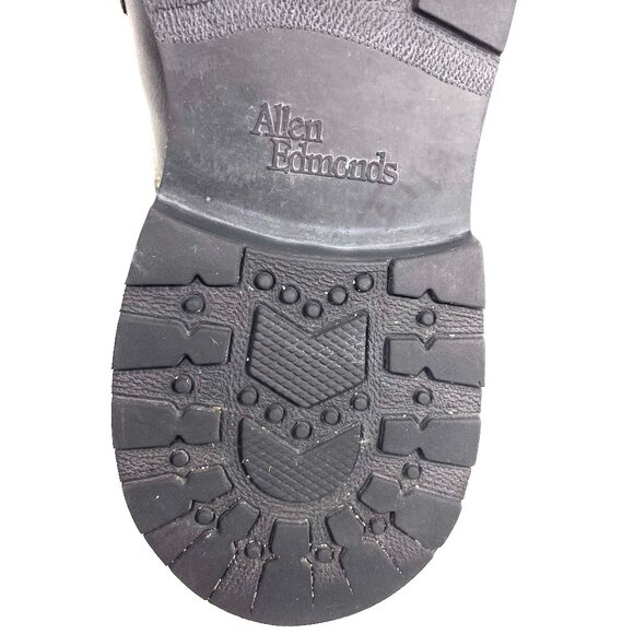 Allen Edmonds Mapleton Derby Shoes Black Leather Lug Sole Size 9C Made in USA - Picture 12 of 12